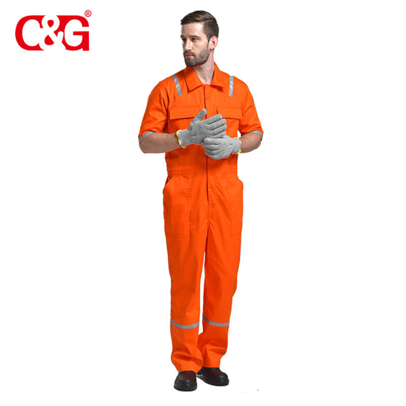 hi vis fire flame retardant short sleeve clothing