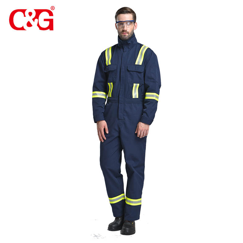 FR Coverall with reflective strip