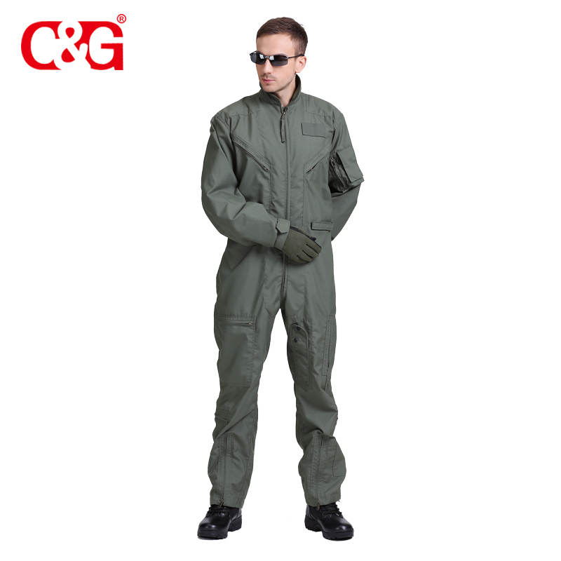 Air force army military sage green flight suit